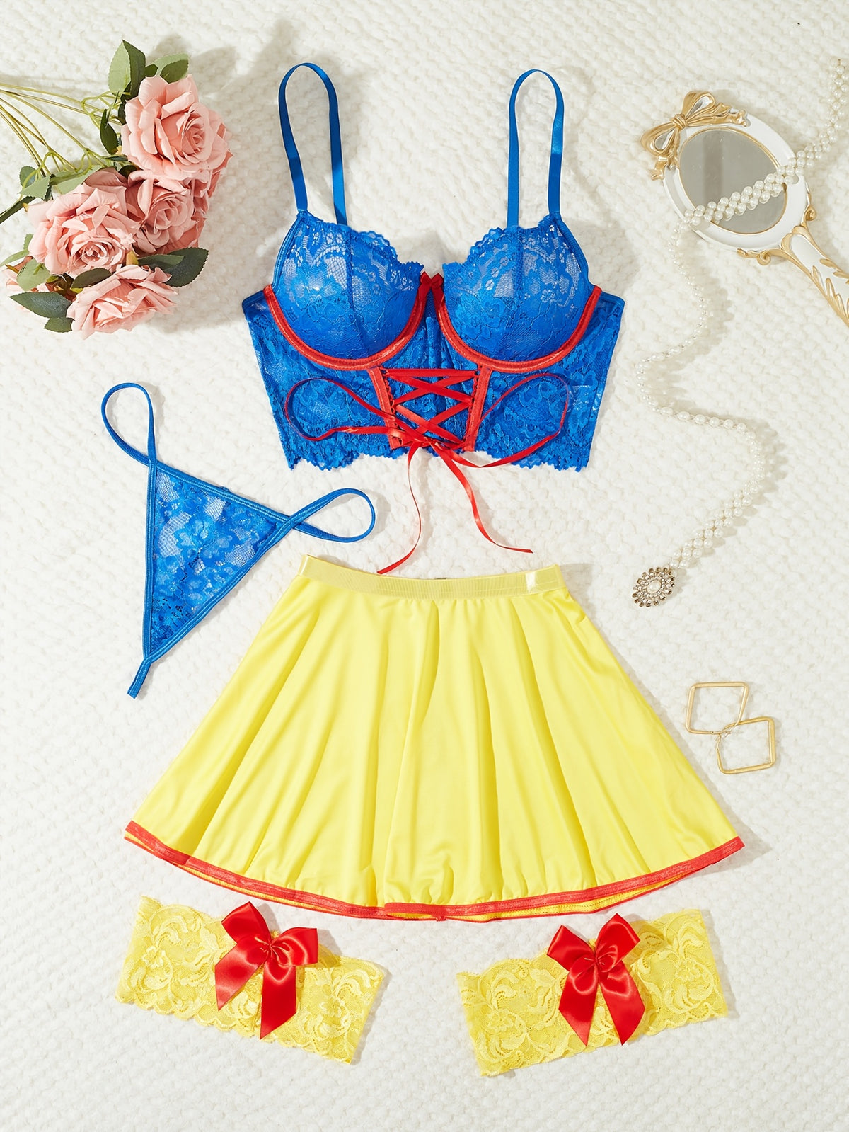 Garter Lace Set