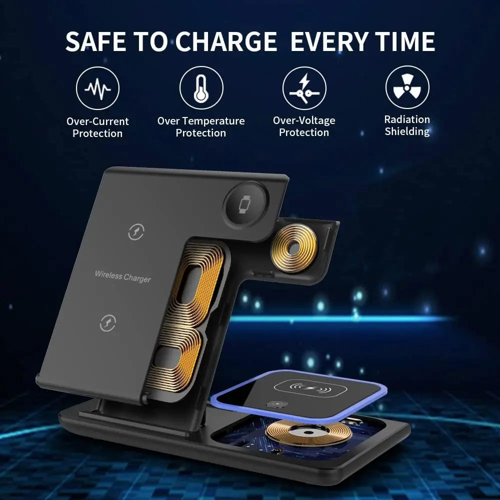 Dexter PowerDock™ — 3-in-1 Wireless Charging Station