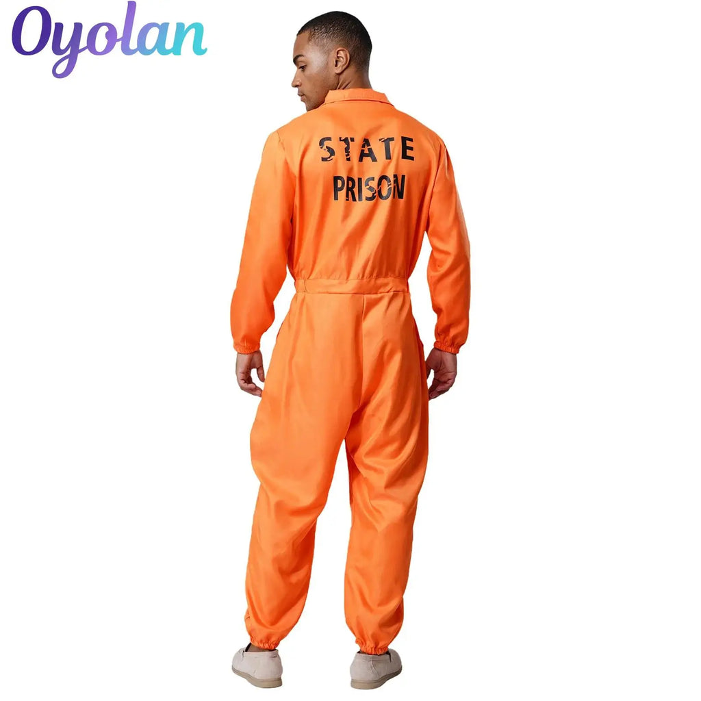 Lockdown™ Prisoner Costume – Orange Inmate Jumpsuit